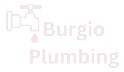 Burgio Plumbing icon logo, wrench and water droplet design